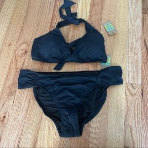 Title Nine Black Halter Top Bikini